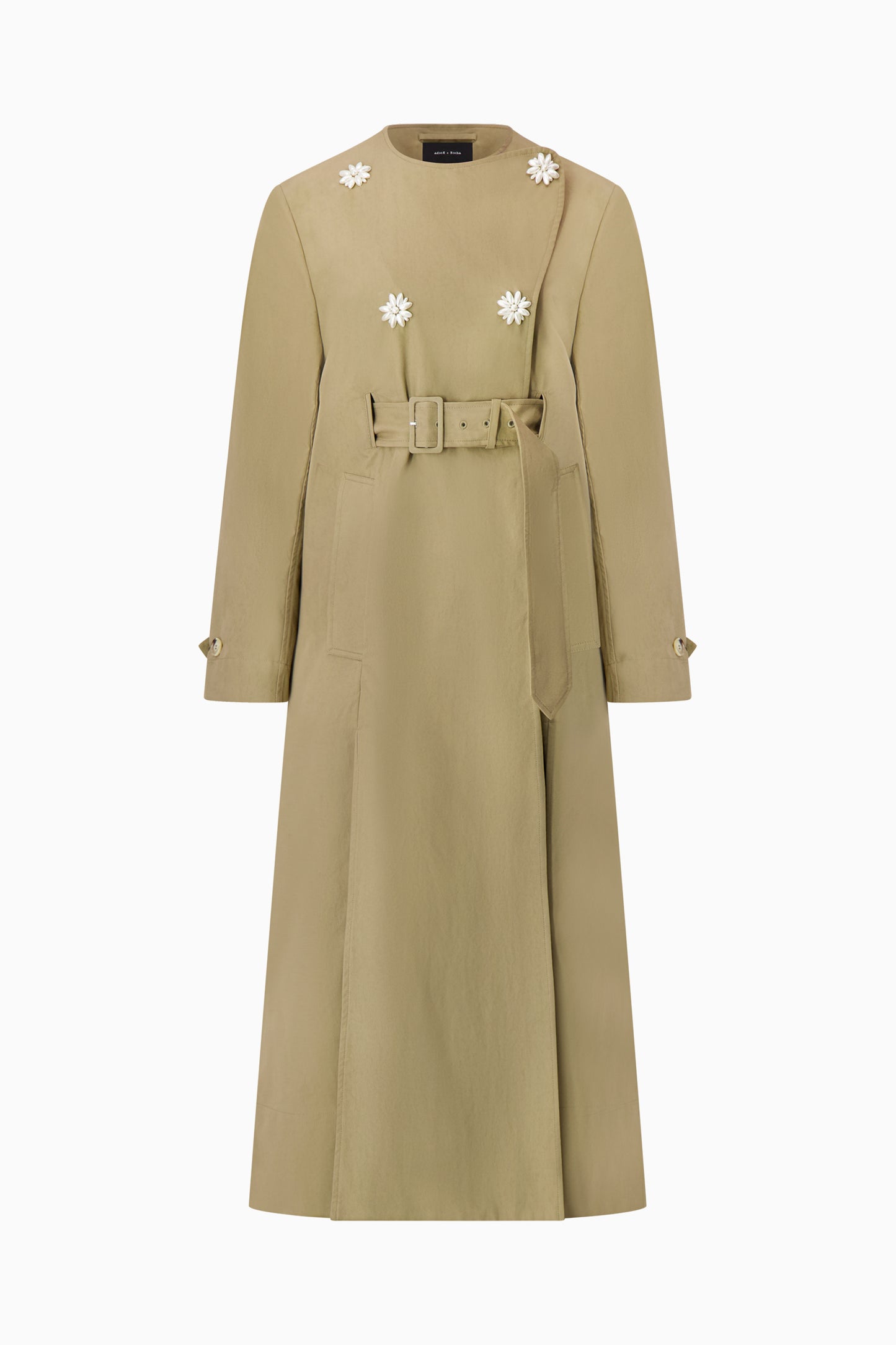 Belted Long Trench Coat