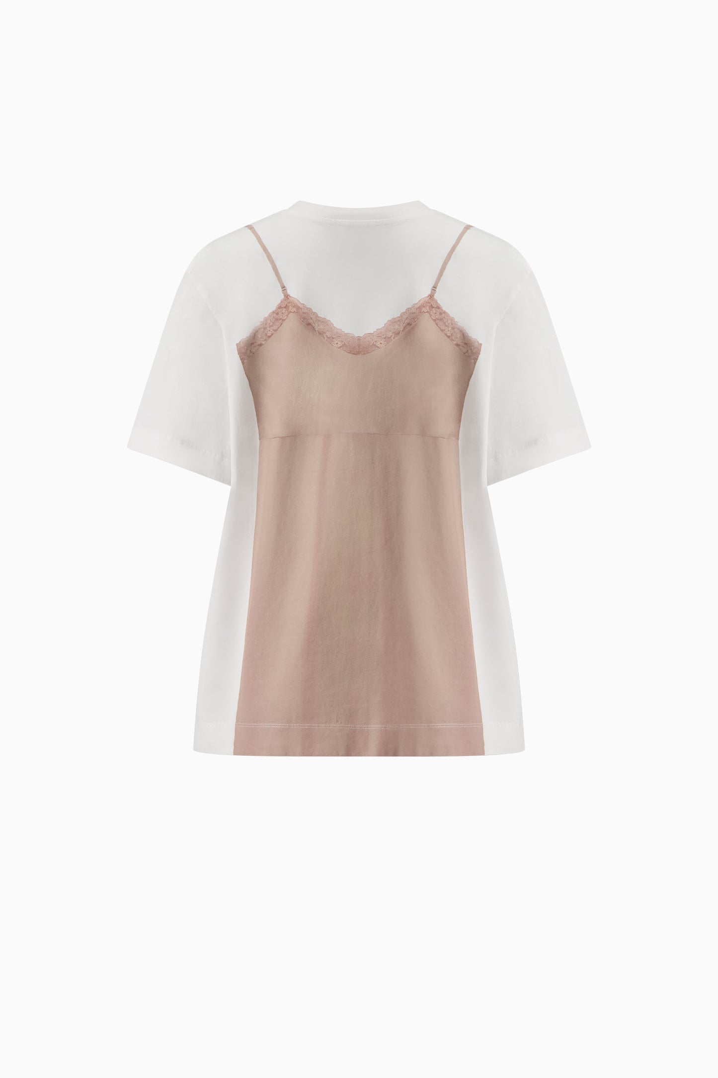 Bow Sash Slip Dress Print Tee