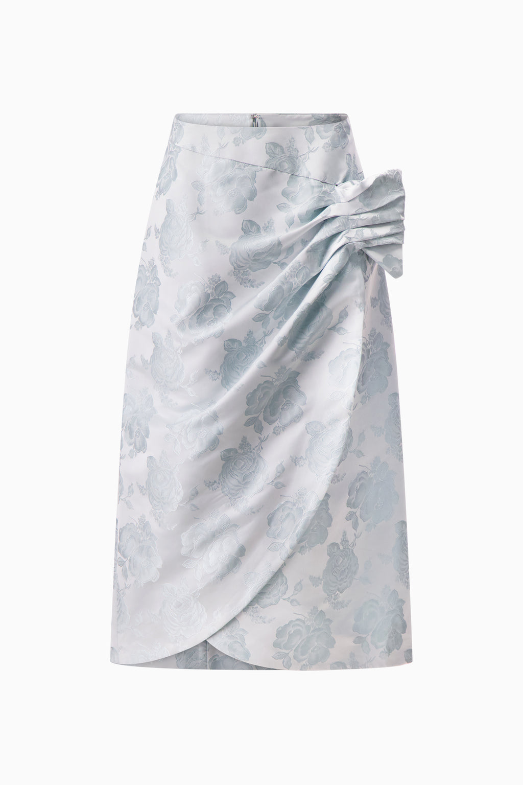 Gathered Flower Sash Skirt
