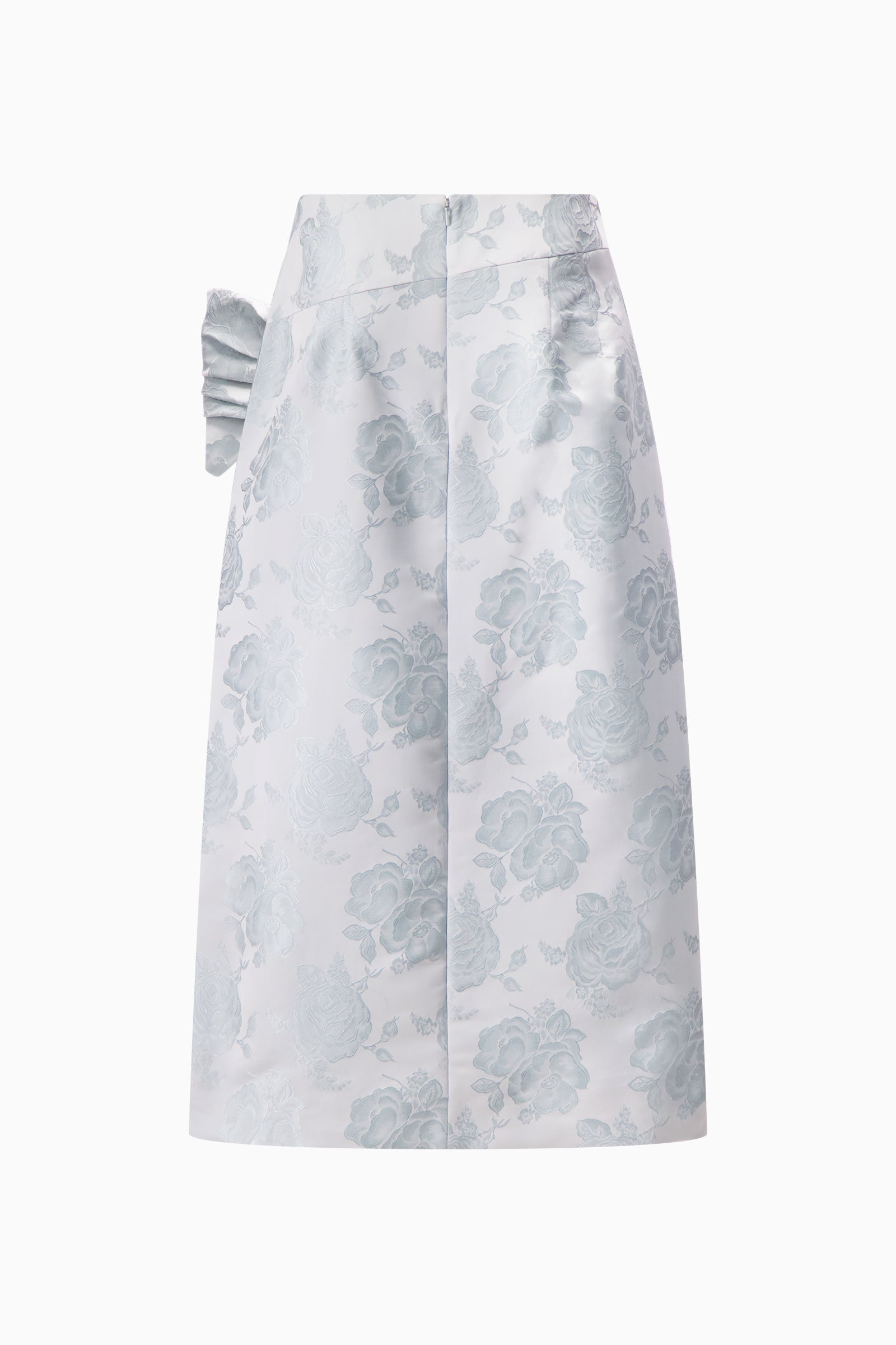 Gathered Flower Sash Skirt