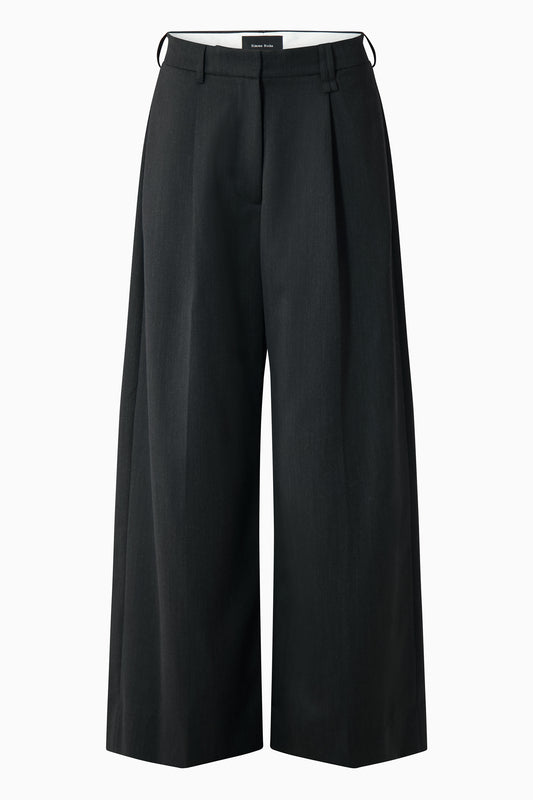 Pleated Wide Leg Trousers