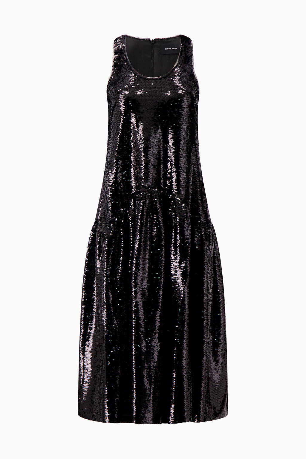Tapered Back Flounce Dress