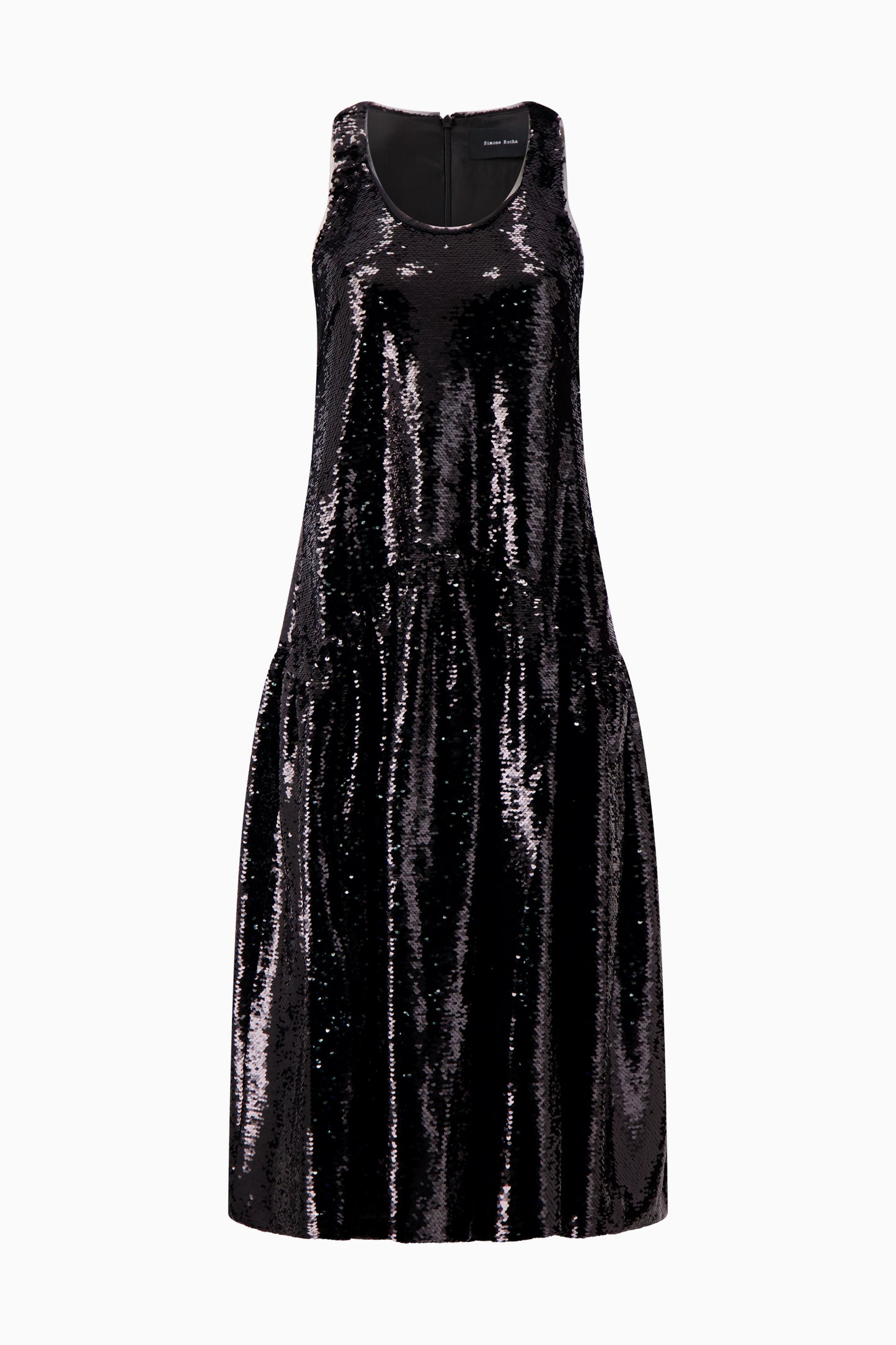 Tapered Back Flounce Dress