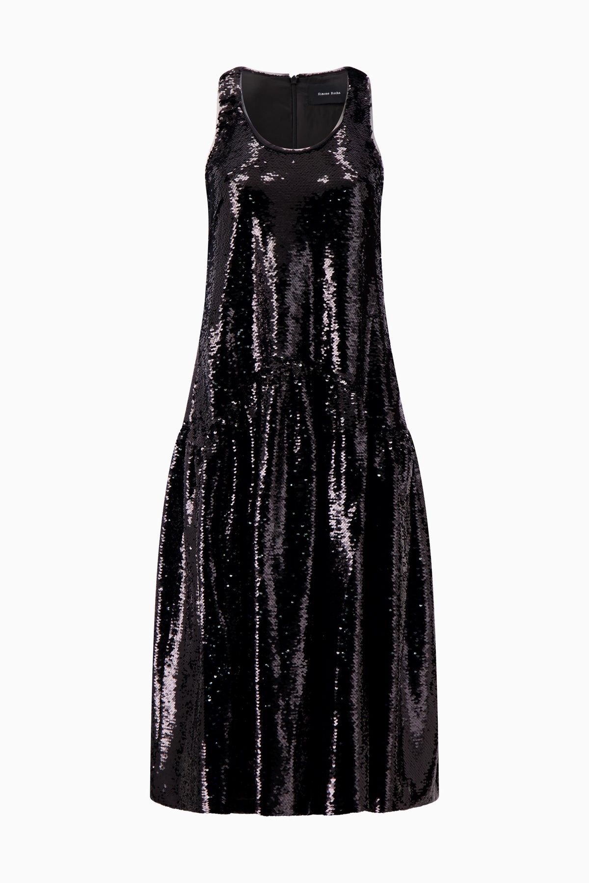 Tapered Back Flounce Dress