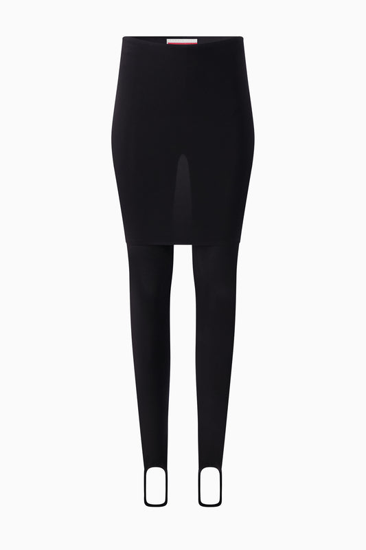 Skirt Thong Legging - Black