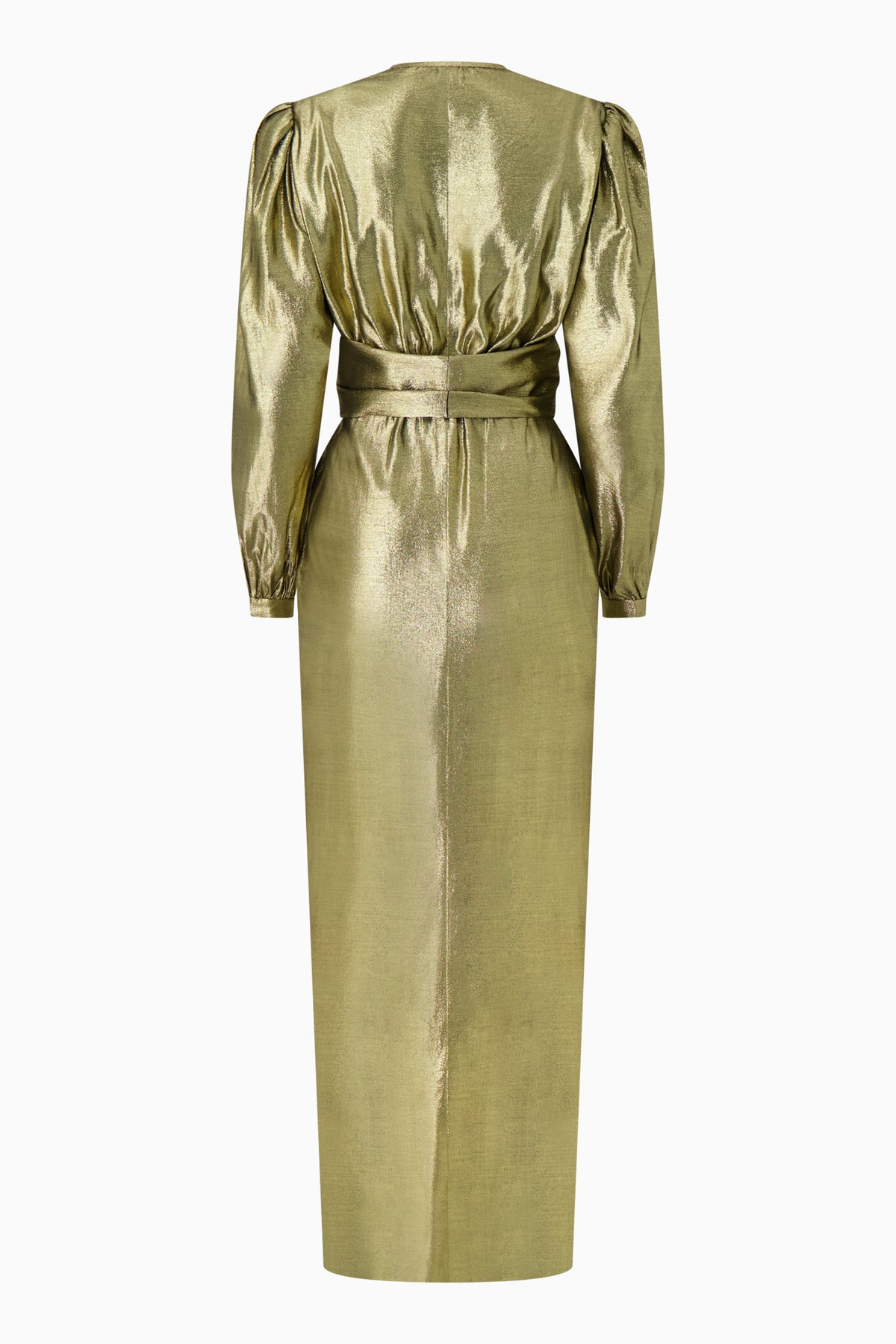 Gold Lamé Gown with Bow