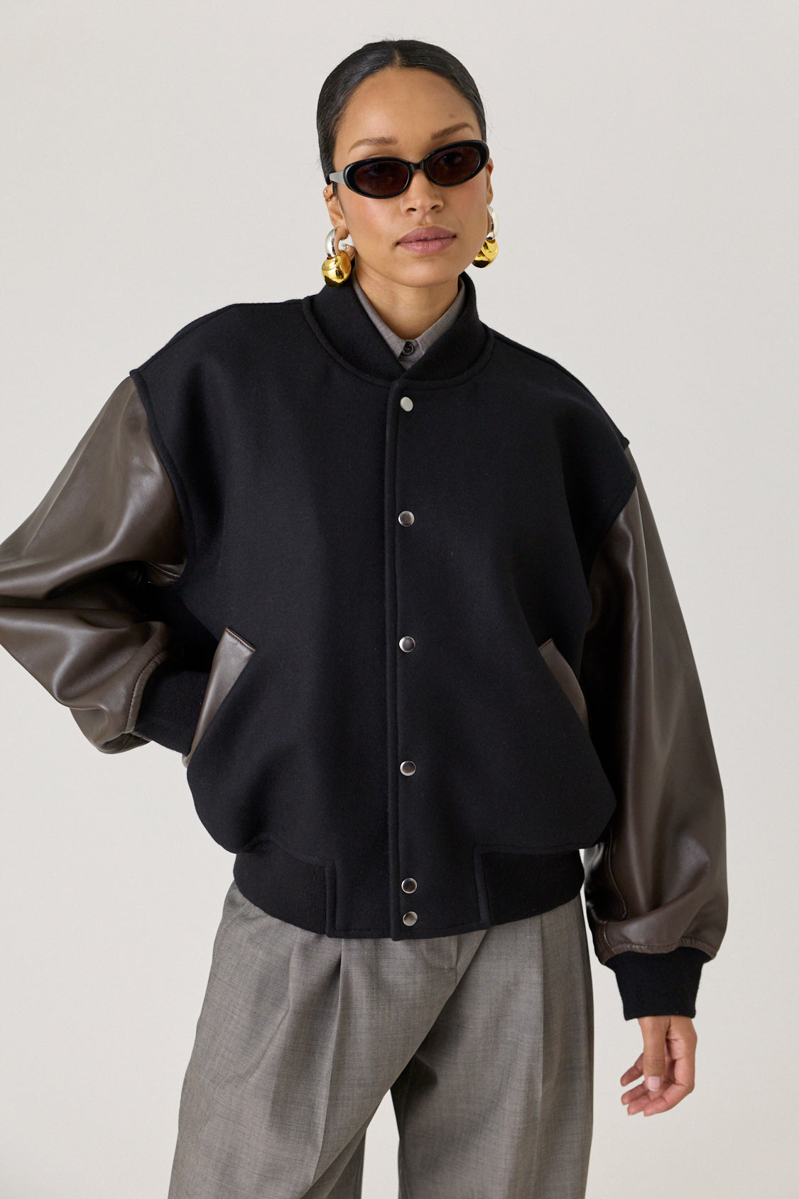 Alph Leather Bomber Jacket