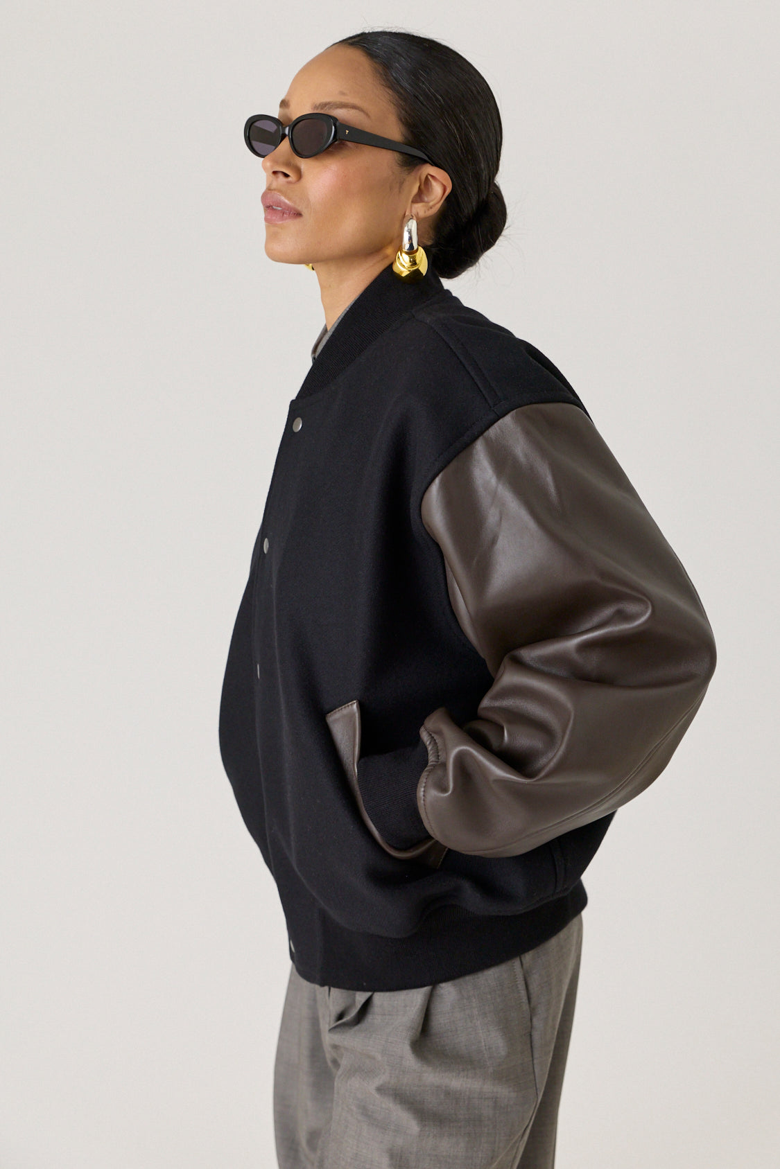 Alph Leather Bomber Jacket