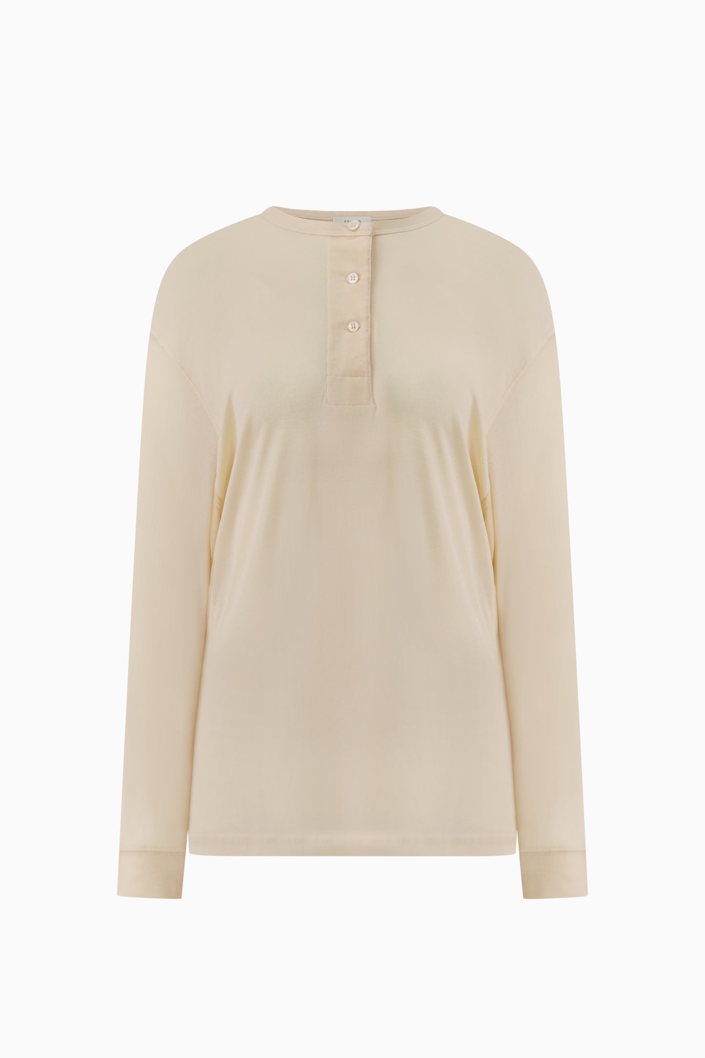 Henley Long Sleeve Top - Canvas