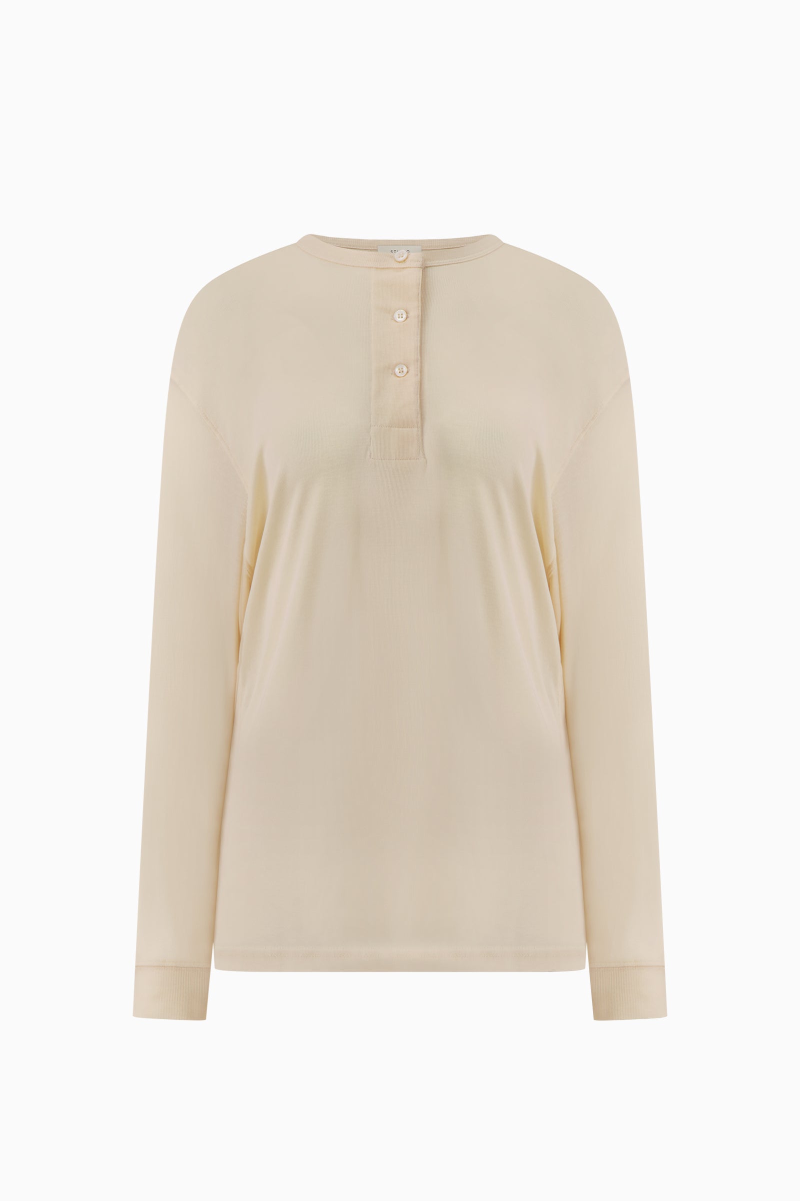 Henley Long Sleeve Top - Canvas