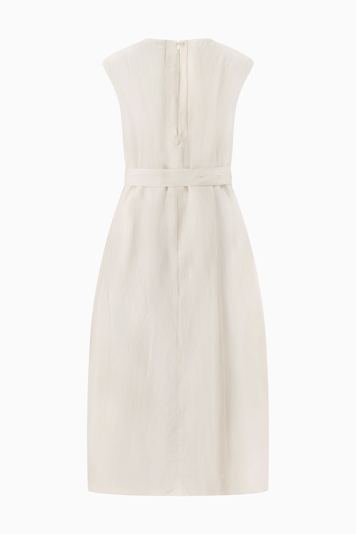 Wide Strap Volume Dress - Chalk