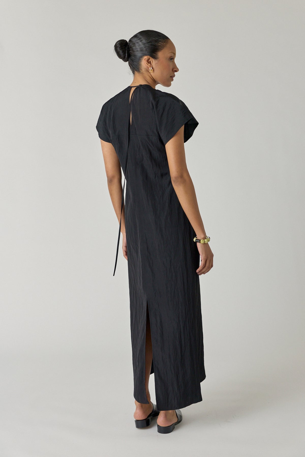 Draped Cap Sleeve Dress