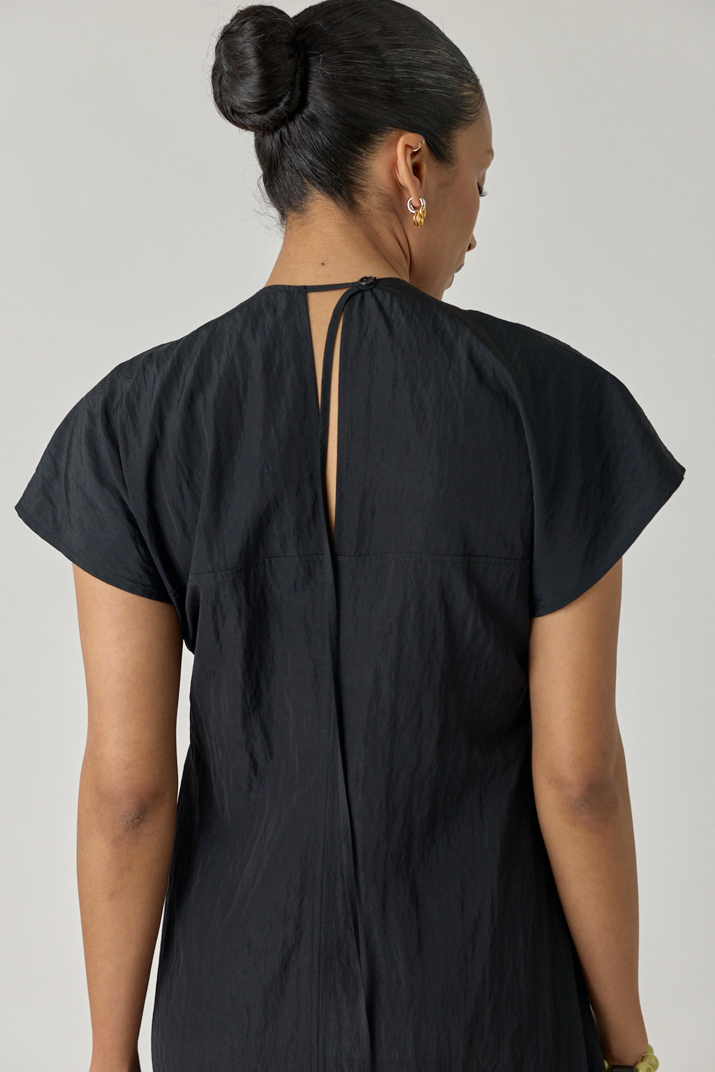 Draped Cap Sleeve Dress