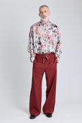 Printed Oversized Shirt - Poppy Print