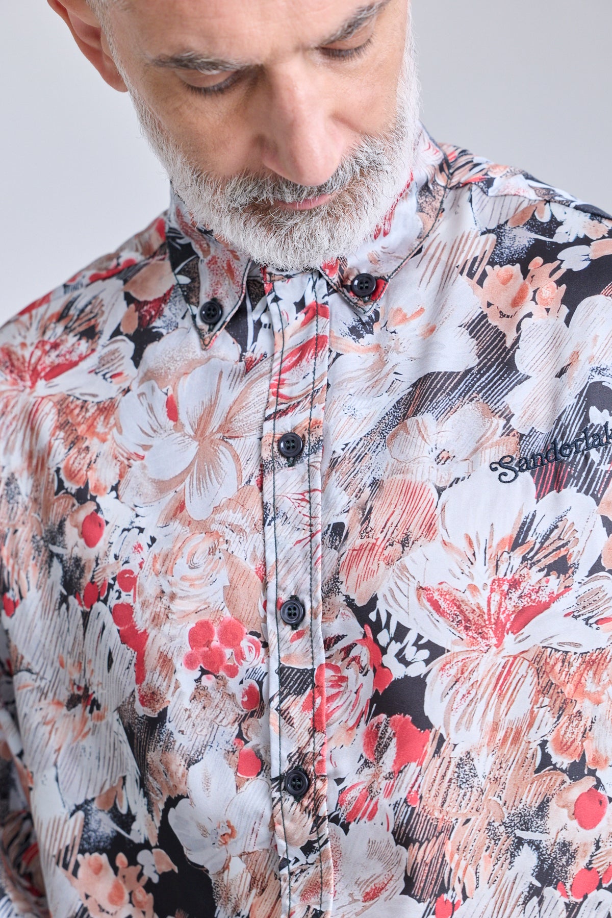 Printed Oversized Shirt - Poppy Print