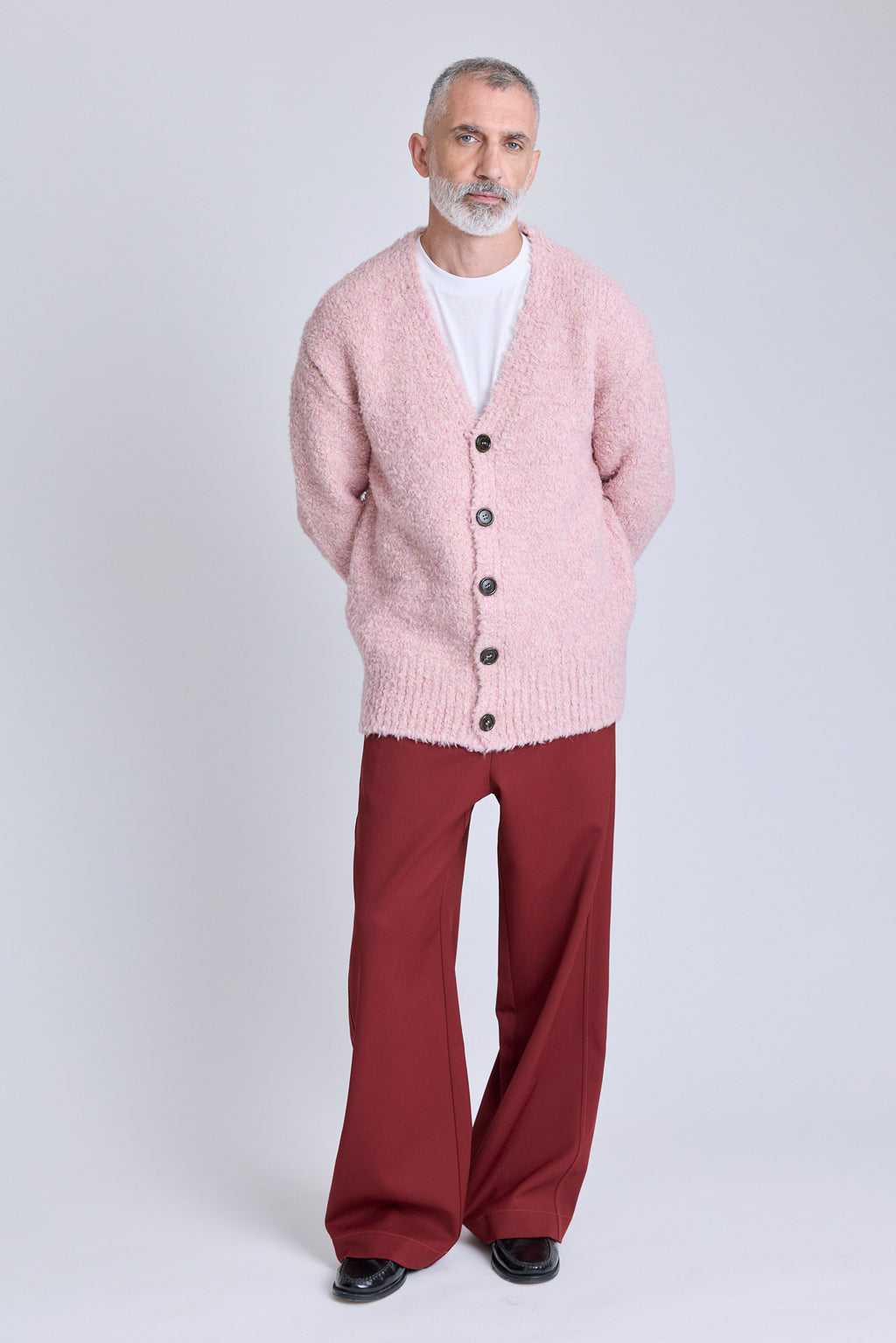 Oversized Cardigan - Powder Pink