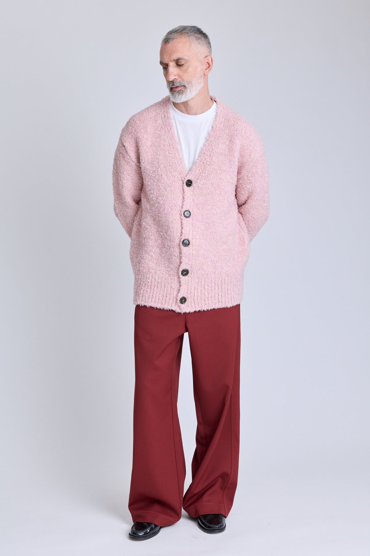 Oversized Cardigan - Powder Pink