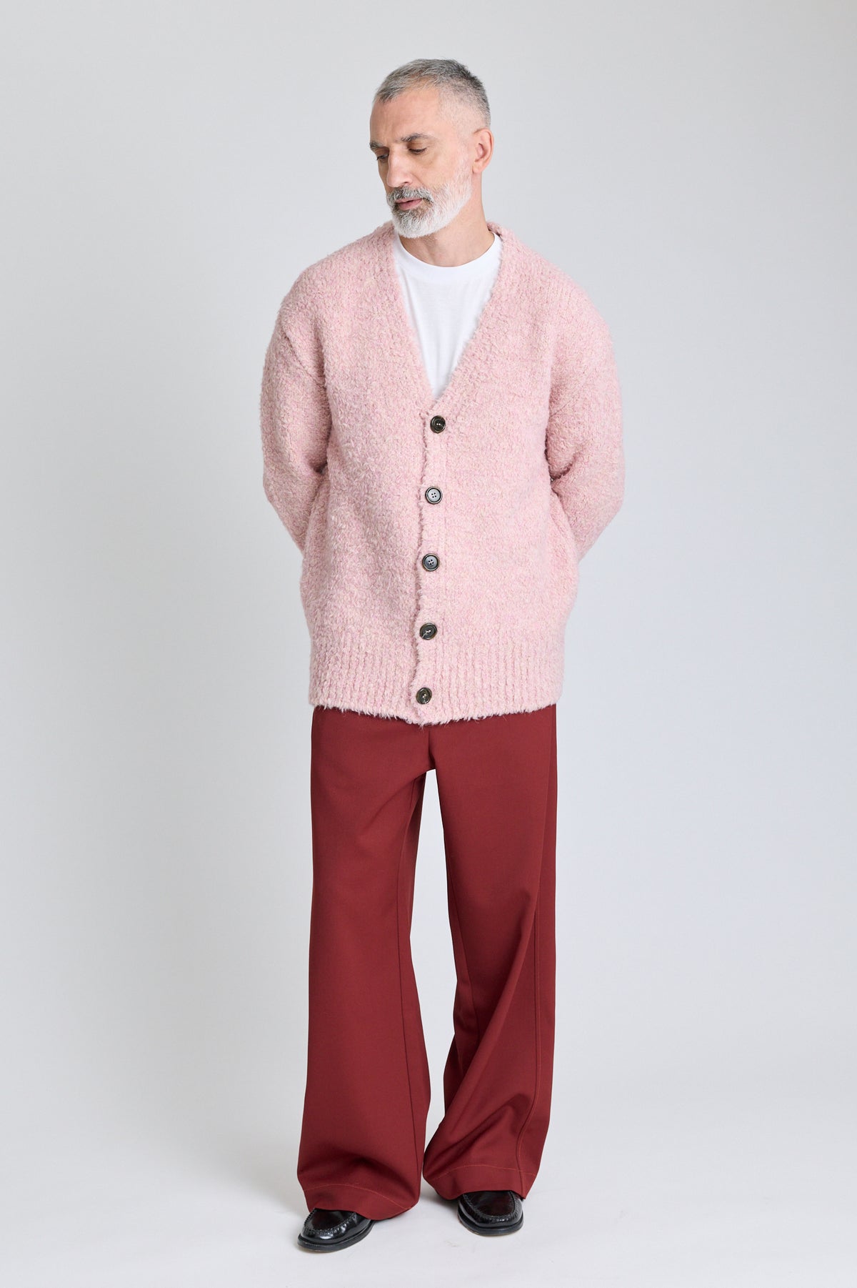 Oversized Cardigan - Powder Pink