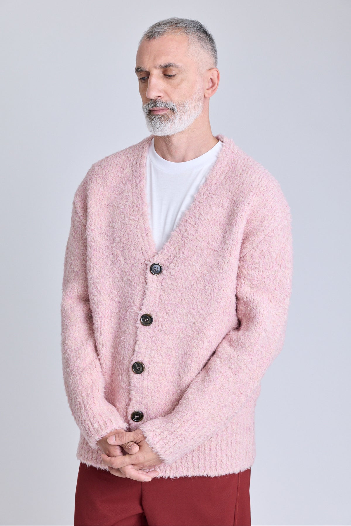 Oversized Cardigan - Powder Pink