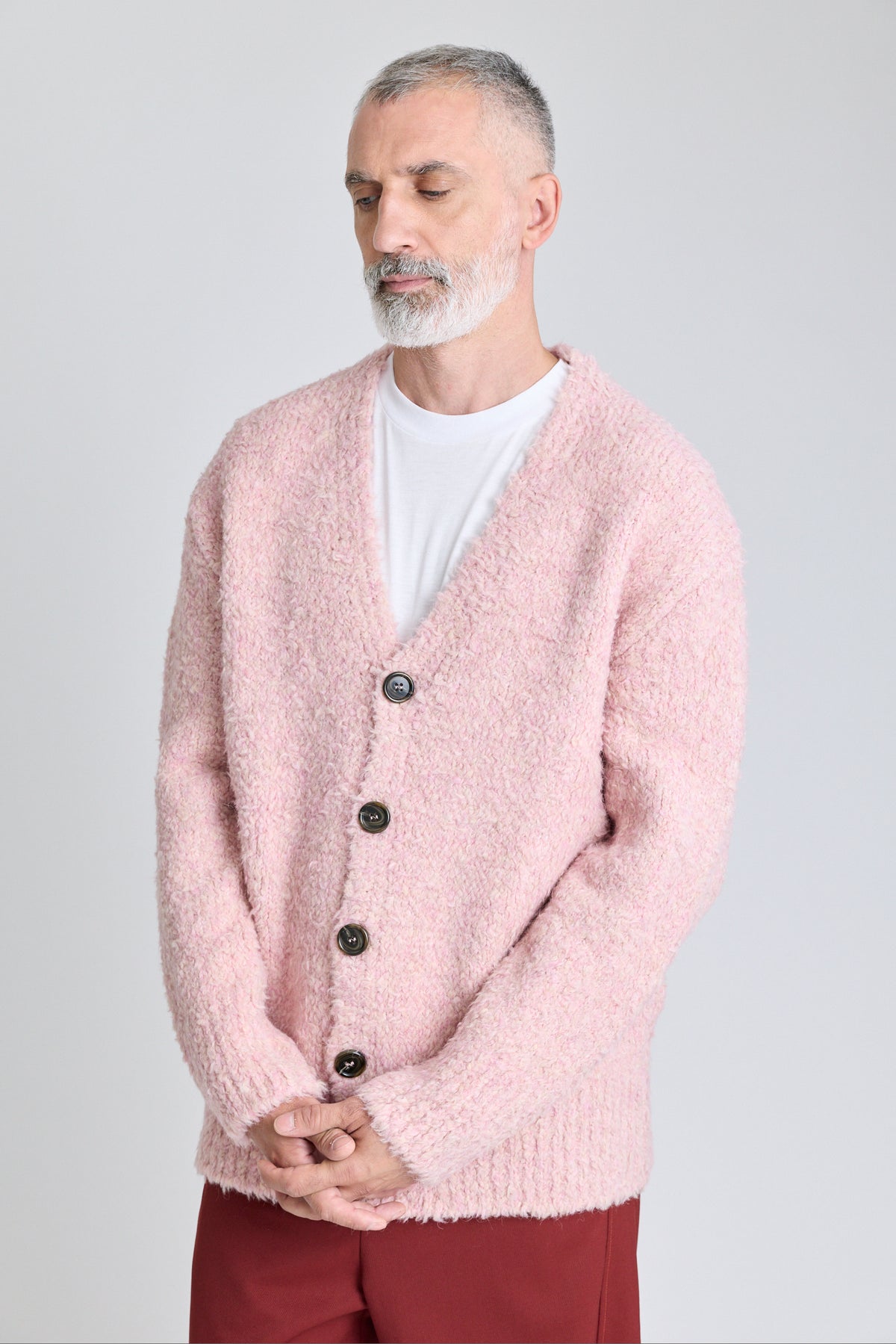 Oversized Cardigan - Powder Pink