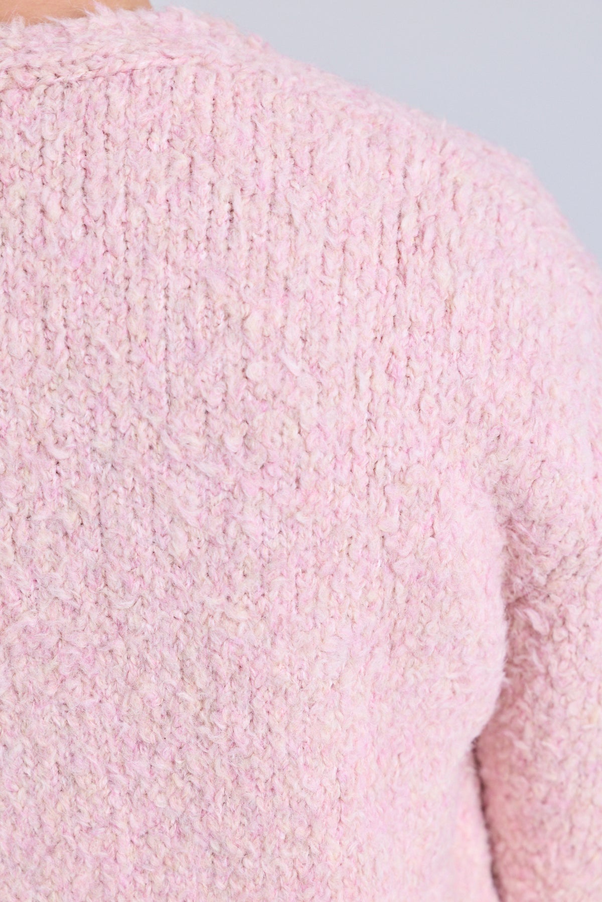 Oversized Cardigan - Powder Pink