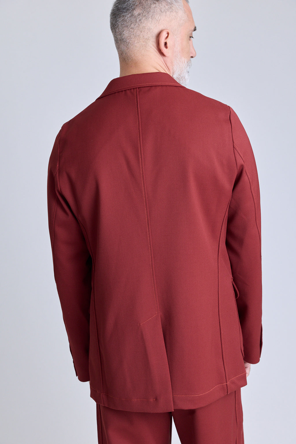 Unlined Flap Blazer - Redwood