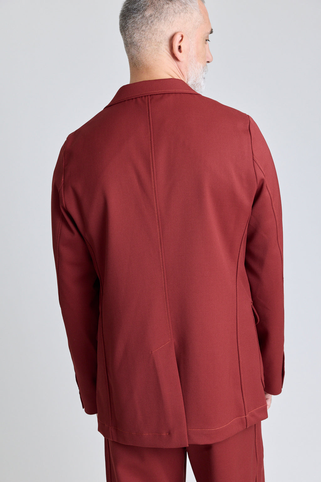 Unlined Flap Blazer - Redwood