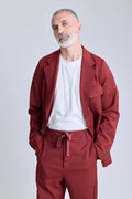 Unlined Flap Blazer - Redwood
