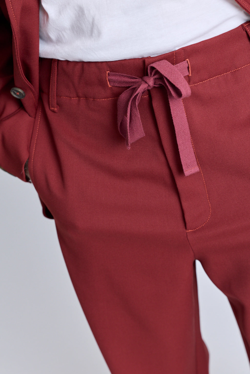 Tailored Drawstring Pant - Redwood