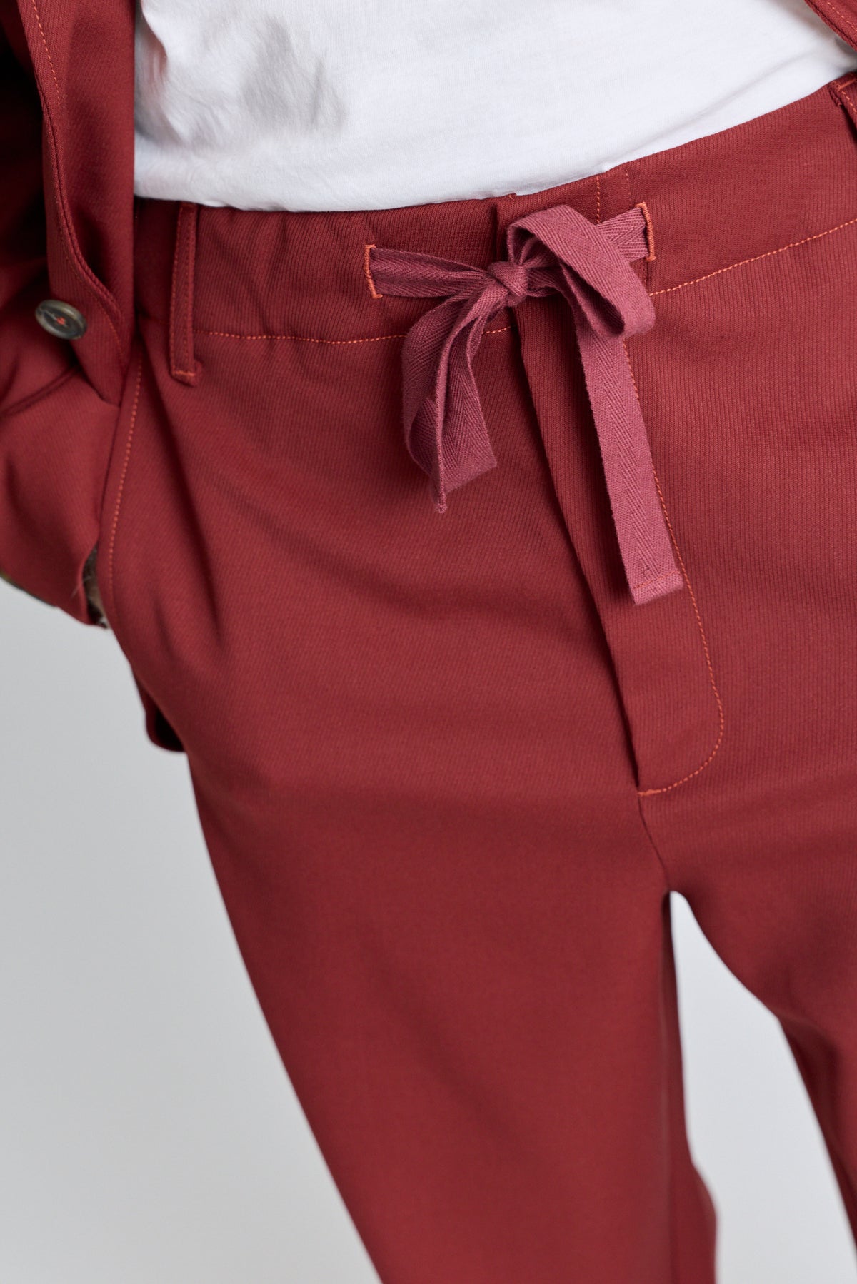 Tailored Drawstring Pant - Redwood