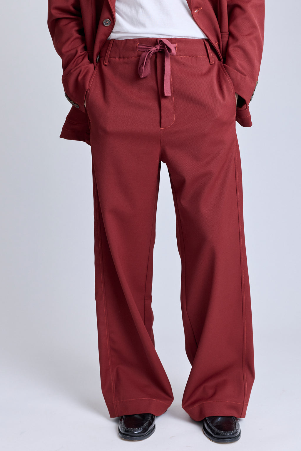 Tailored Drawstring Pant - Redwood