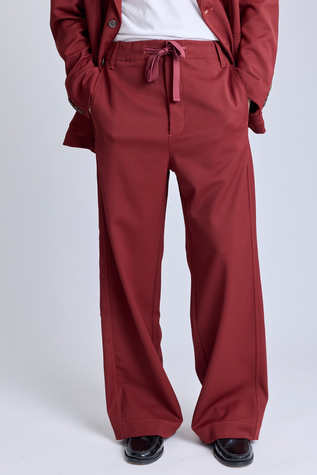 Tailored Drawstring Pant - Redwood