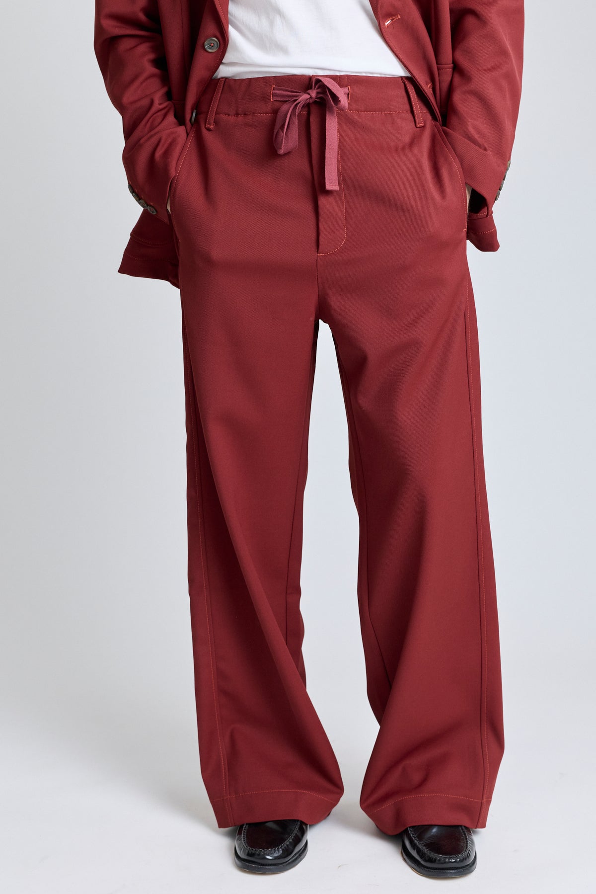 Tailored Drawstring Pant - Redwood