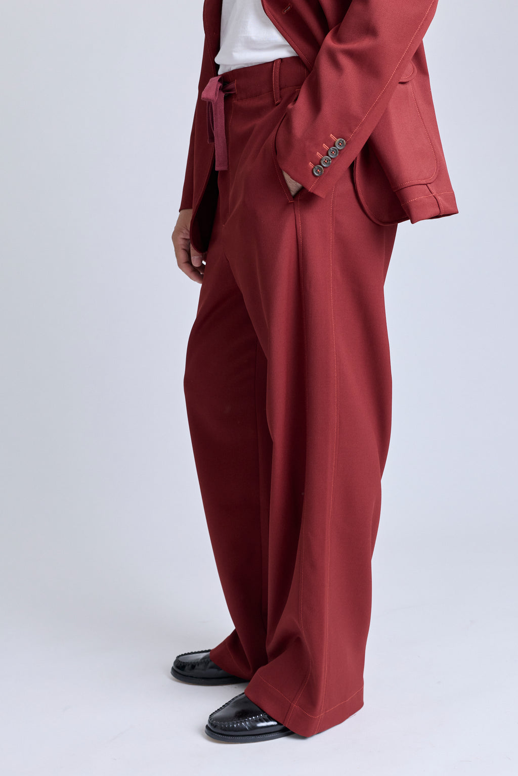 Tailored Drawstring Pant - Redwood