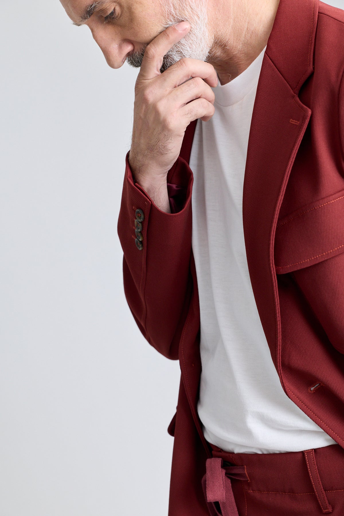 Unlined Flap Blazer - Redwood