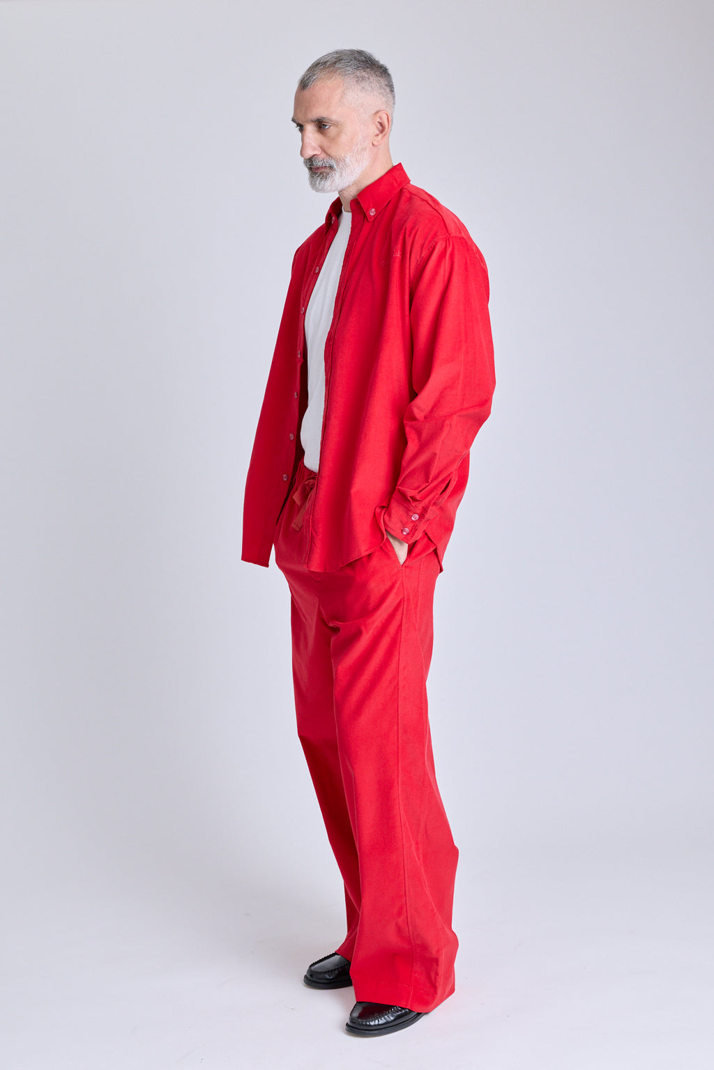 Baby Cord Drawstring Pants - Red Carpet
