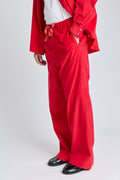 Baby Cord Drawstring Pants - Red Carpet