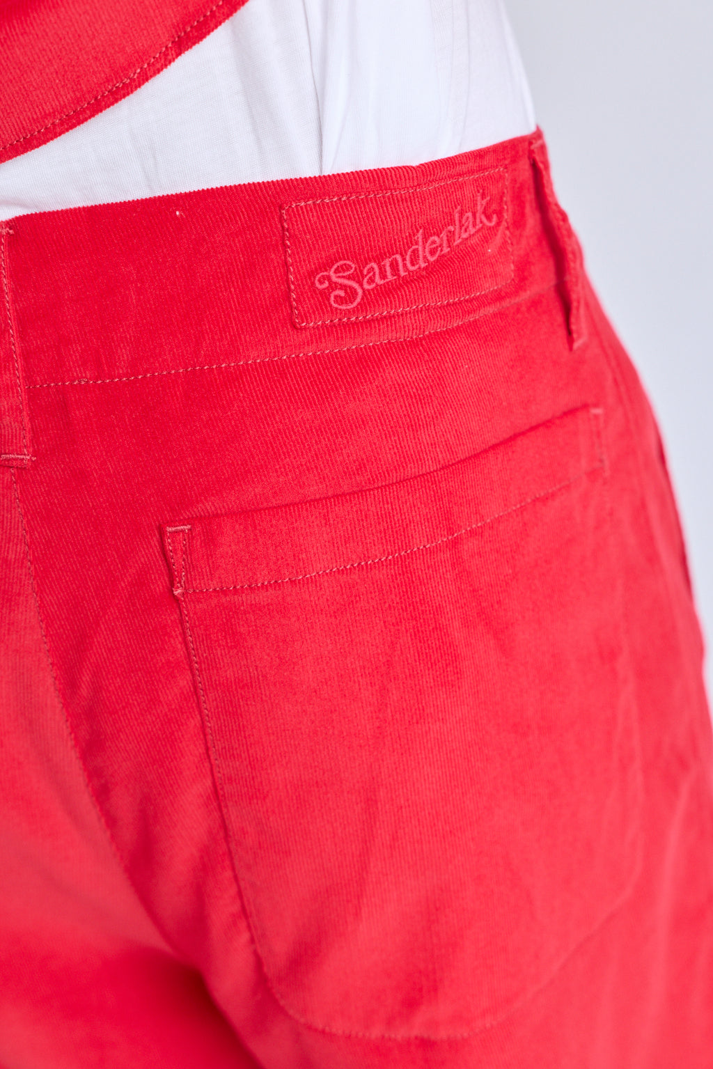 Baby Cord Drawstring Pants - Red Carpet