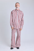 Striped Drawstring Pants - Boardroom Stripe