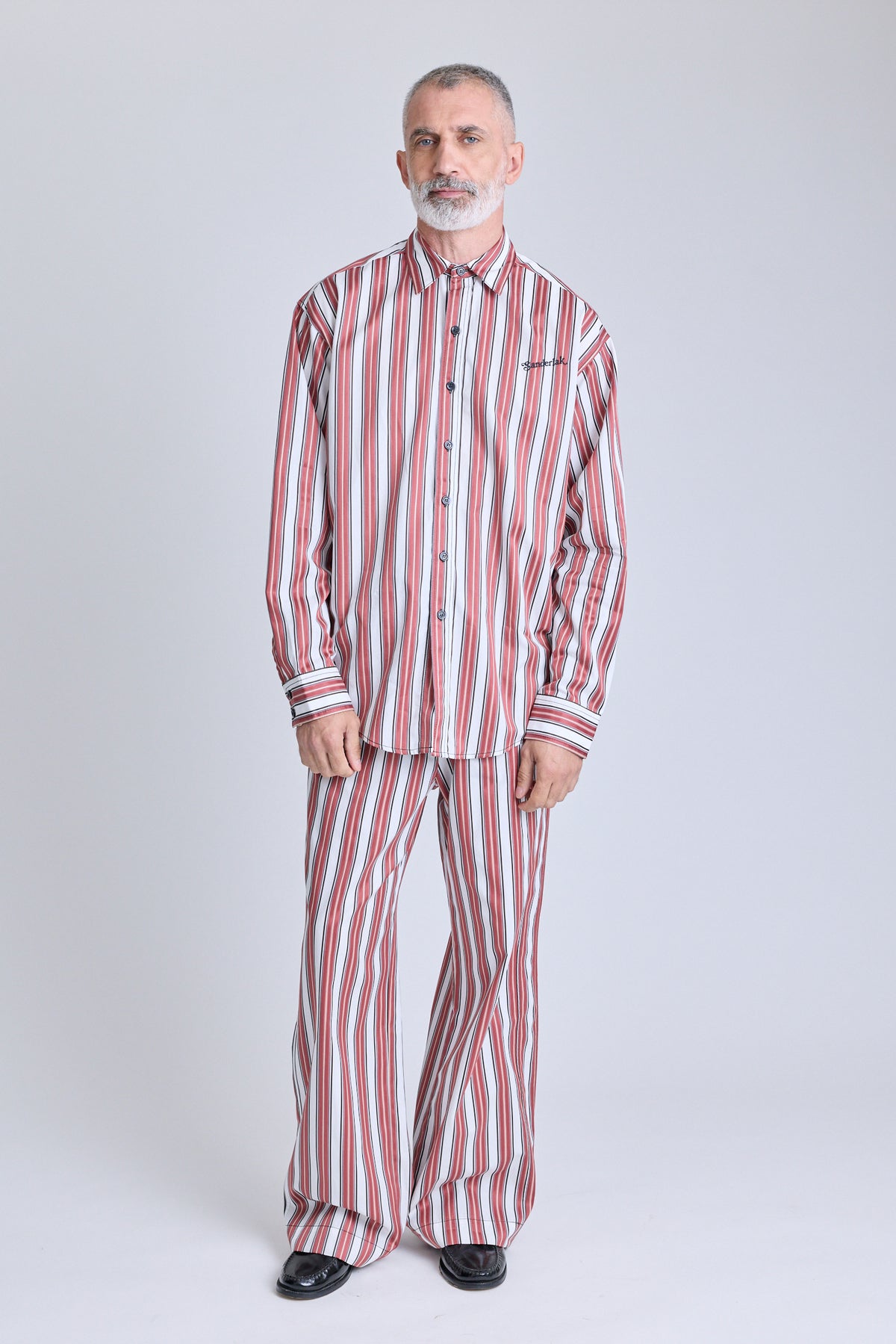 Striped Drawstring Pants - Boardroom Stripe