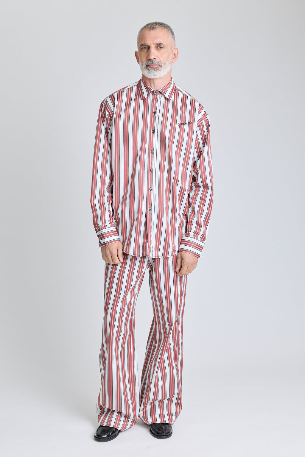Striped Drawstring Pants - Boardroom Stripe