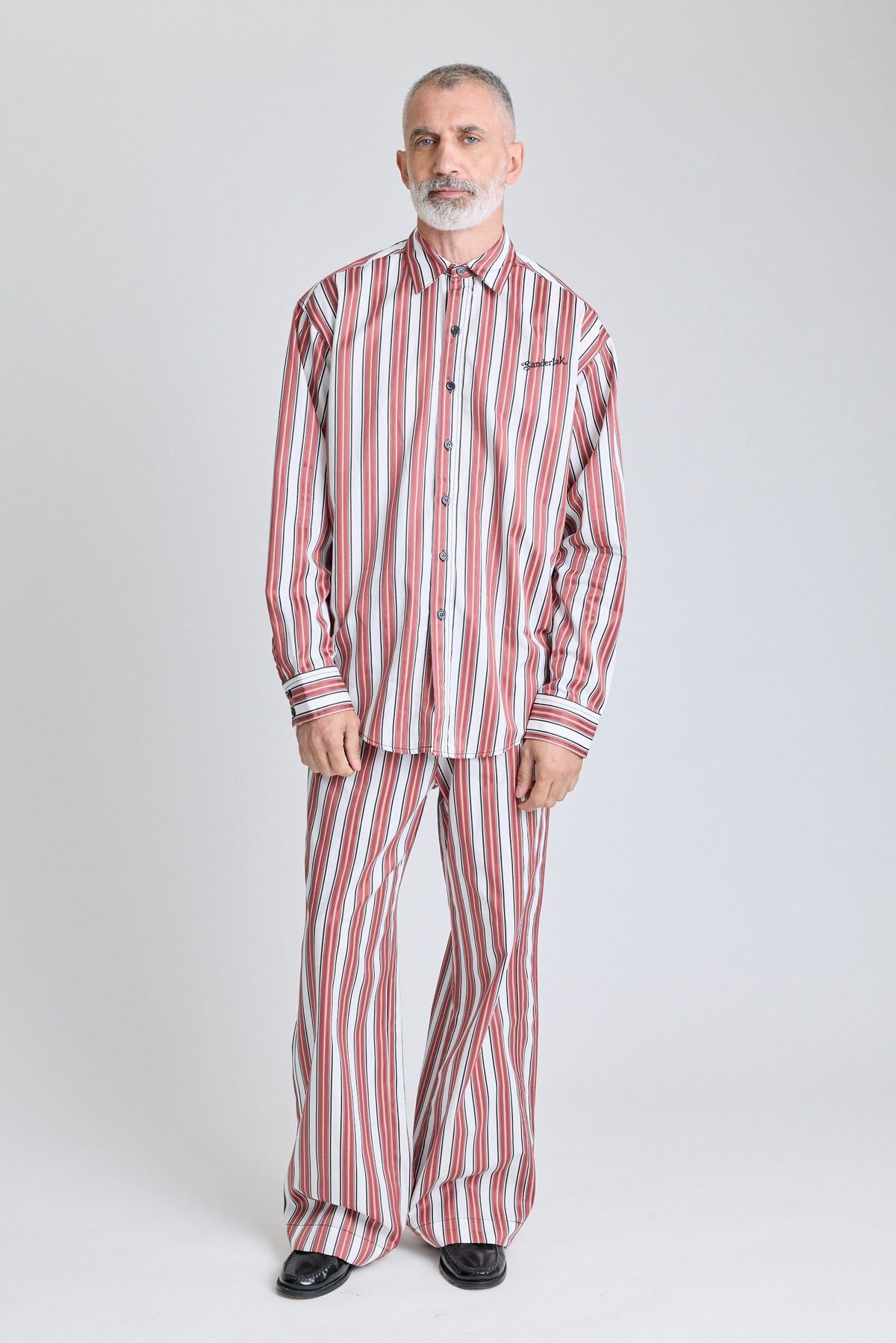 Striped Drawstring Pants - Boardroom Stripe