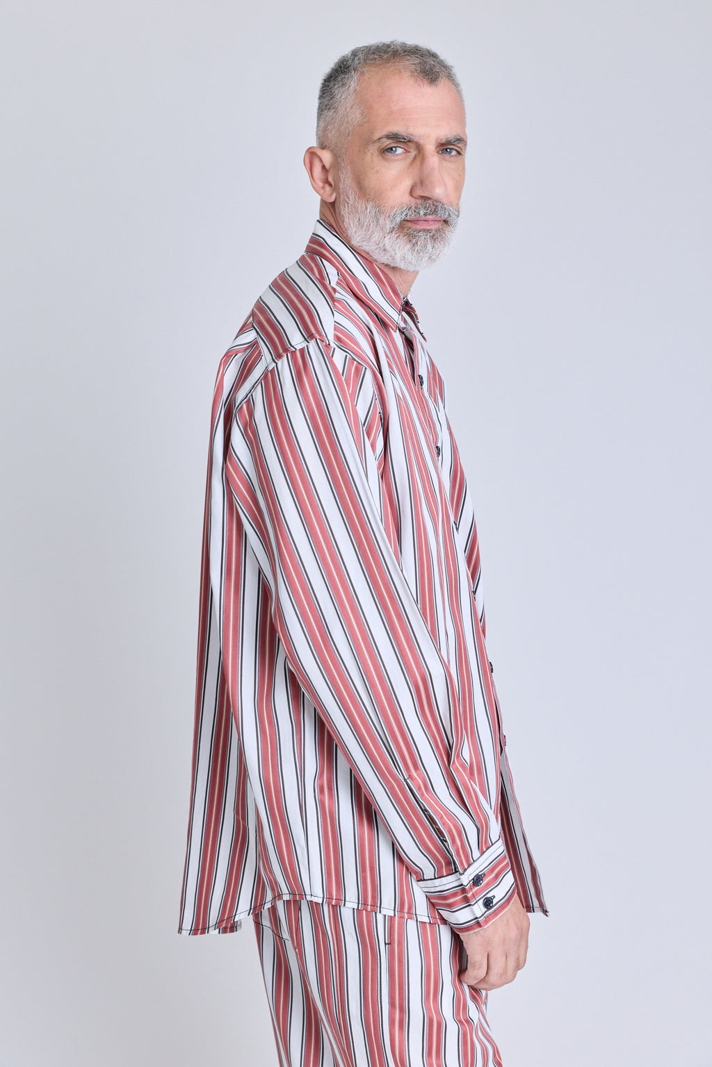 Striped Oversized Shirt - Boardroom Stripe