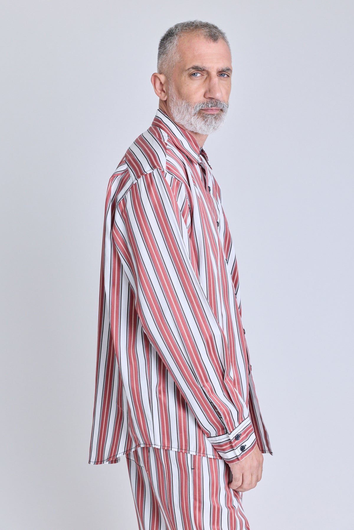 Striped Oversized Shirt - Boardroom Stripe