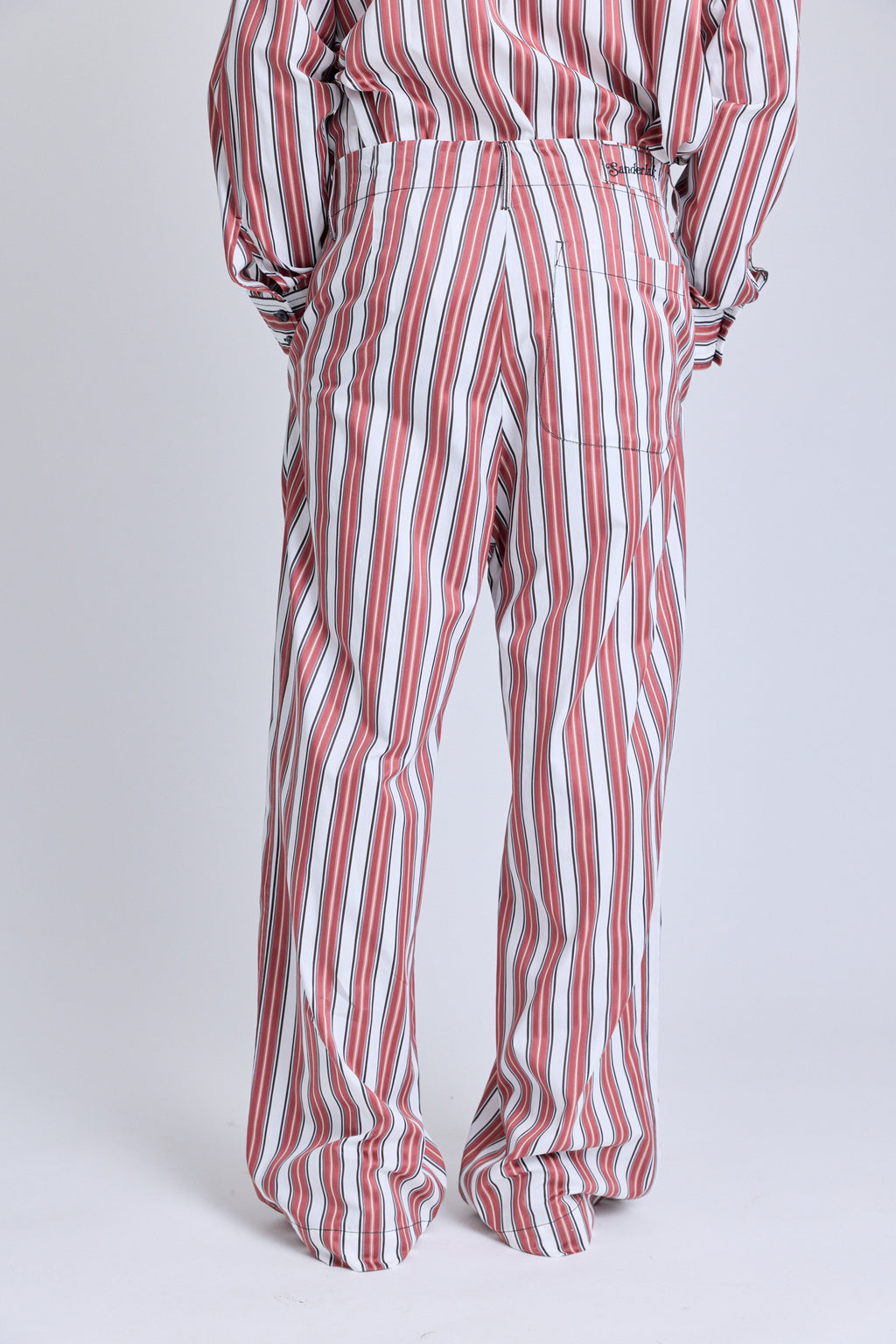 Striped Drawstring Pants - Boardroom Stripe