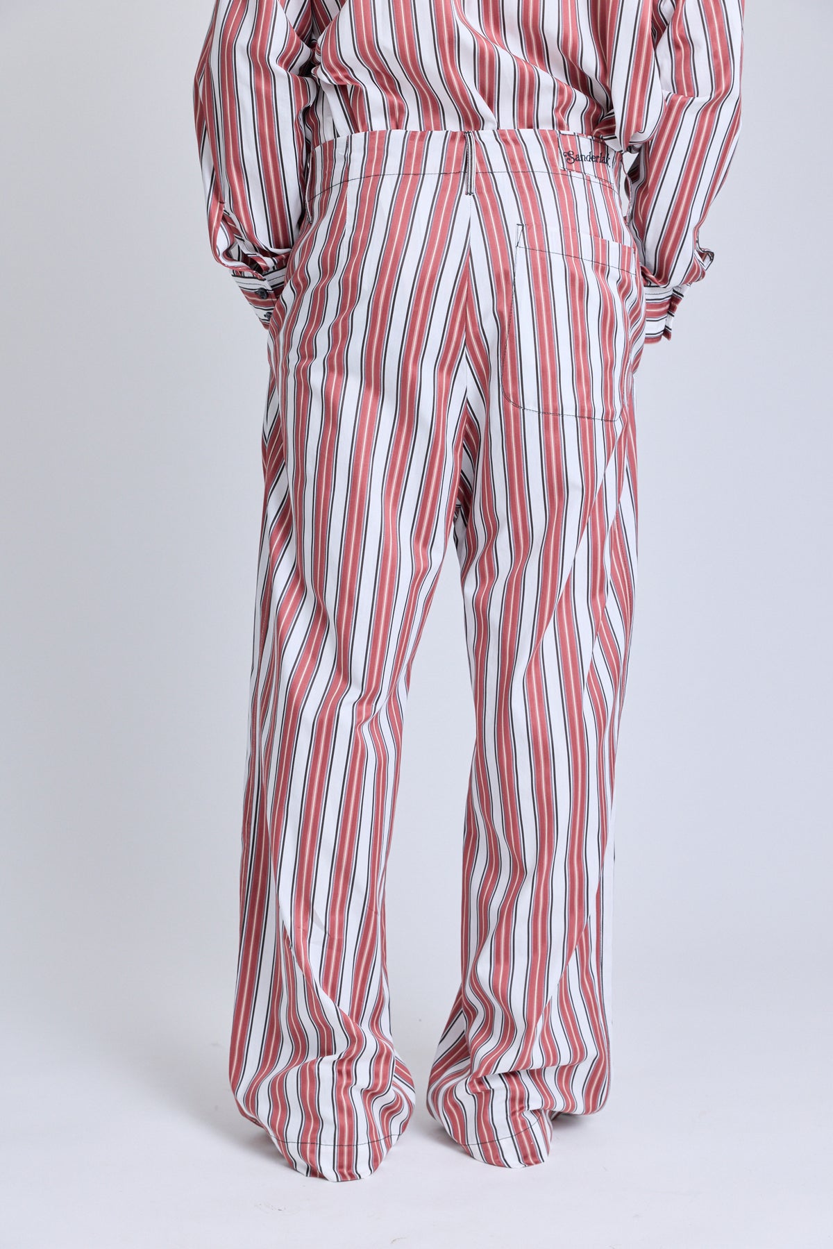 Striped Drawstring Pants - Boardroom Stripe