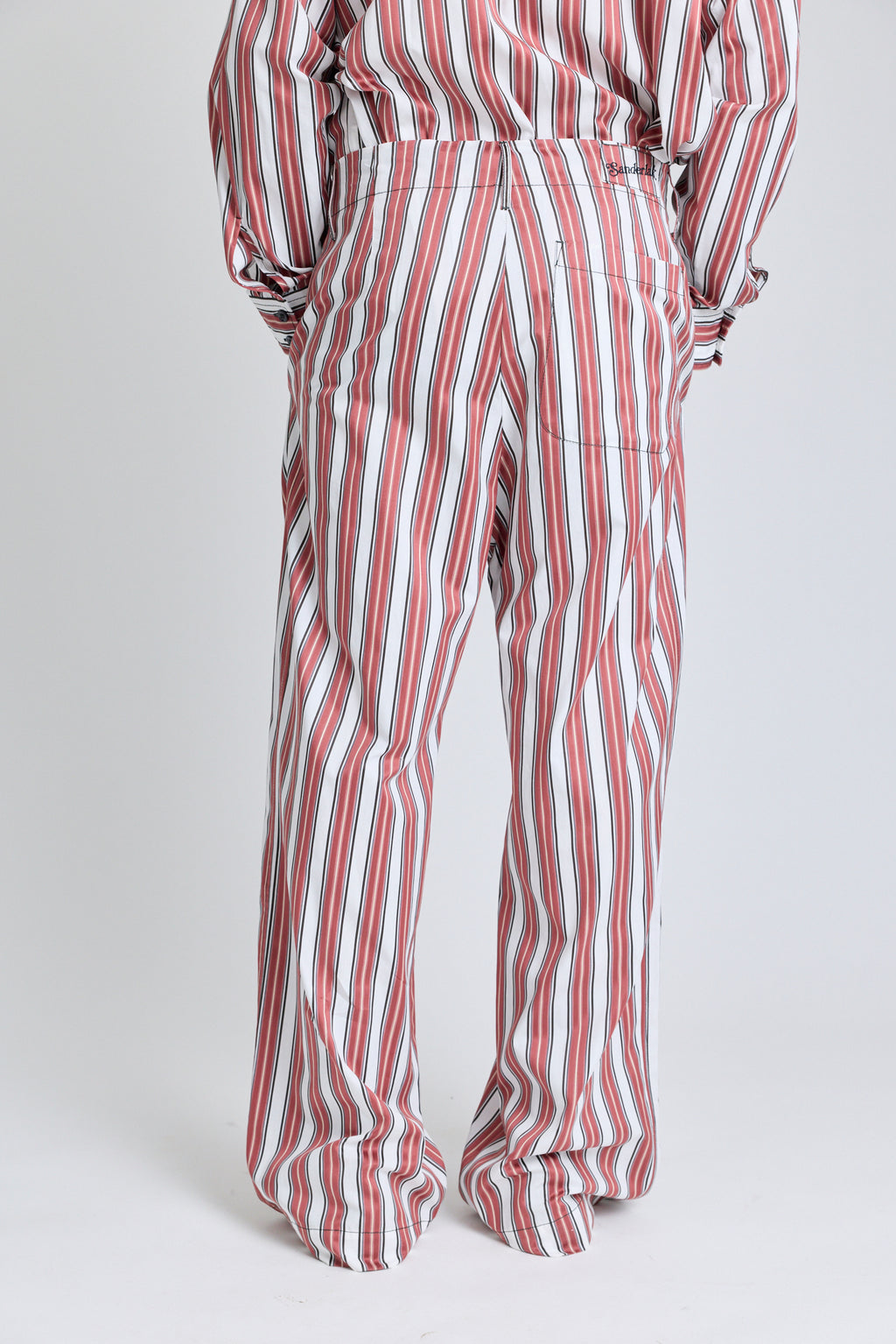 Striped Drawstring Pants - Boardroom Stripe