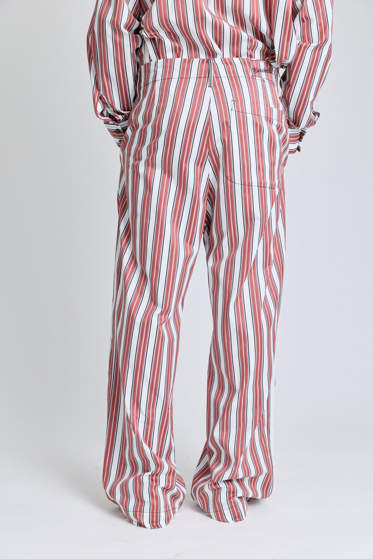 Striped Drawstring Pants - Boardroom Stripe
