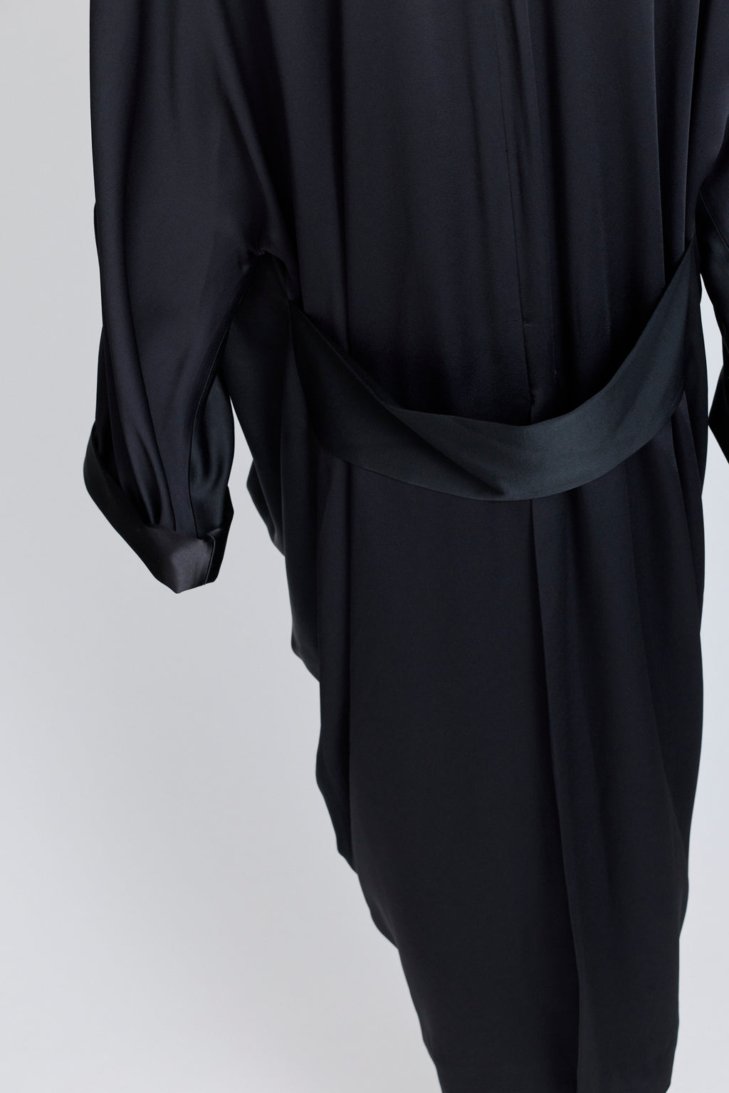 Satin Robe Coat Dress