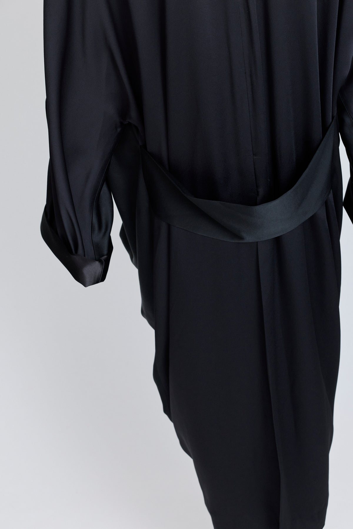 Satin Robe Coat Dress